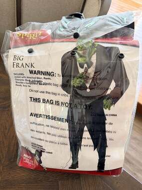 Spirit Halloween Adult Big Frank Costume used 1x one size adult